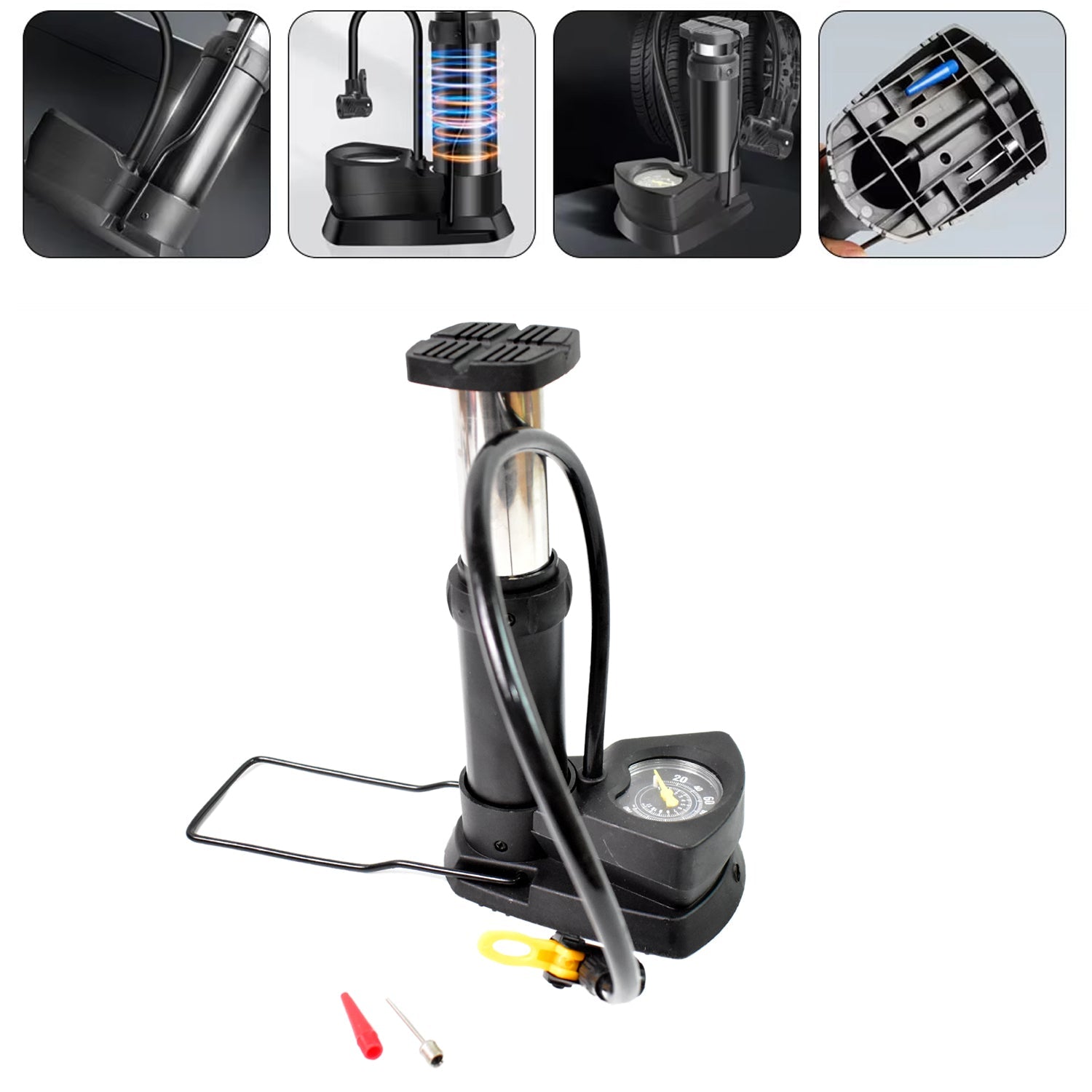 Portable High Pressure Foot Air Pump (1 Pc) Portable High Pressure Foot Air Pump (1 Pc)